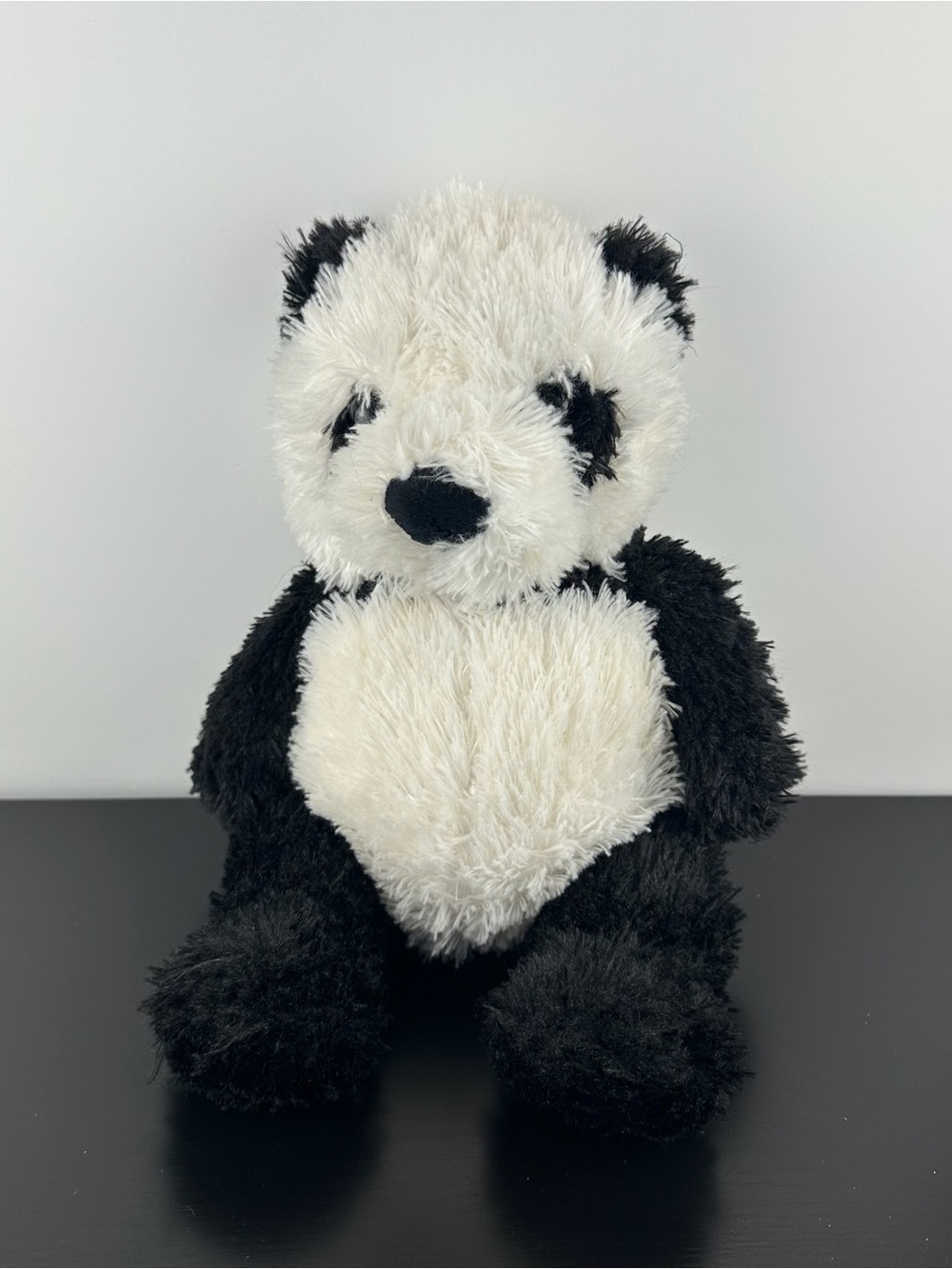 Melissa & Doug RARE Bamboo Panda Teddy Bear 13” #7606 White Black Plush